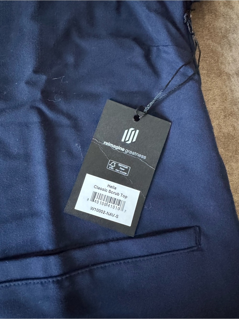 Pair (2) of Jaanuu Helia Classic Scrub Tops (S) + Silex Jogger Pant (S/P) - Picture 5 of 6